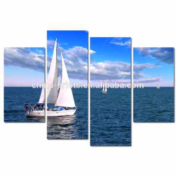 4 Panel Seascape Fotografía Impresiones en lienzo Personalizados Photography Printing Art